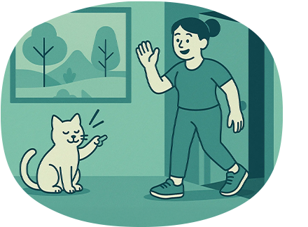 Кот-тренер отправляет хозяйку на прогулку: шаги важнее темпа